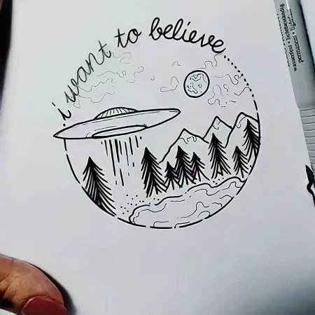 Легкие рисунки для скетчбука