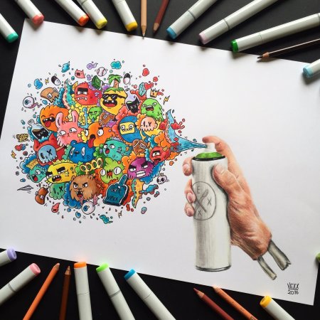 Красивые рисунки фломастерами