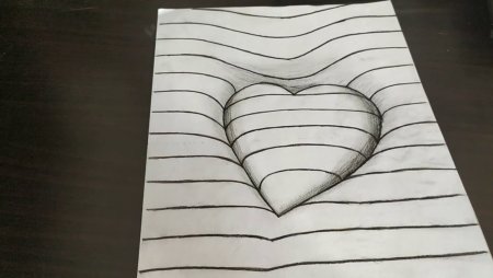 Иллюзии карандашом простые