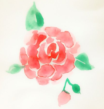Рисунки акварелью для срисовки цветы