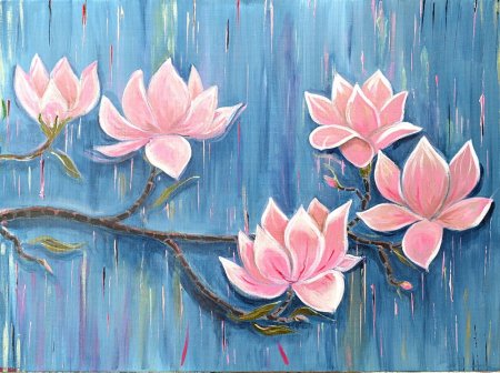 Цветы акрилом