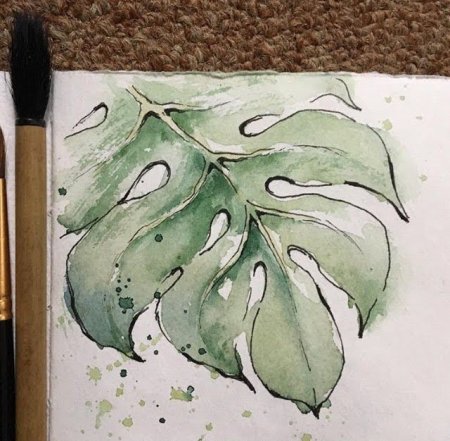 Рисунки акварелью для скетчбука простые