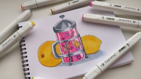 Рисунки маркерами для скетчинга