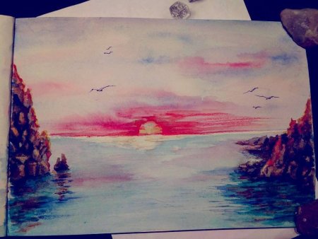 Интересные рисунки акварелью легкие
