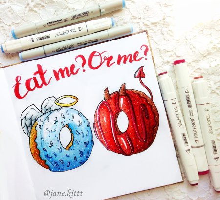 Лёгкие скетчи для начинающих маркерами