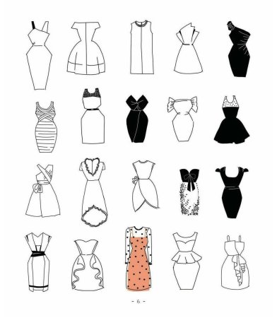 Срисовка платья для начинающих