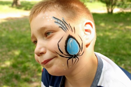 Аквагрим паук