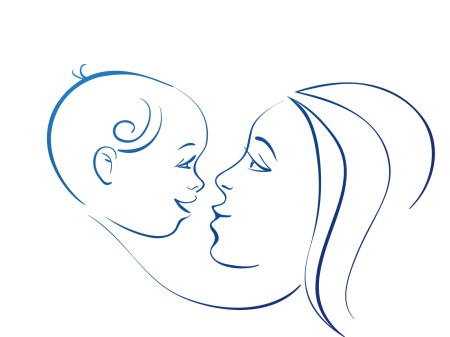 Силуэт лица мамы для детей