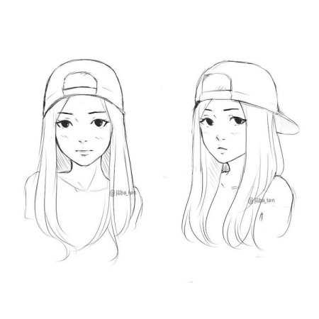 Рисунки для срисовки для начинающих для девочек