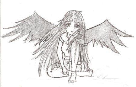 Картинки для срисовки ангел