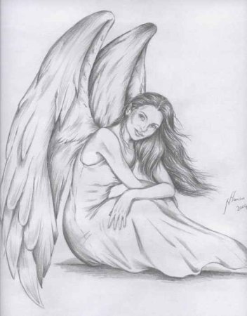 Ангел карандашом