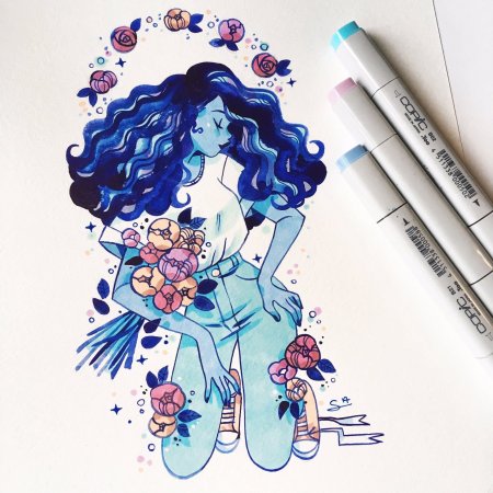 Красивые рисунки маркерами