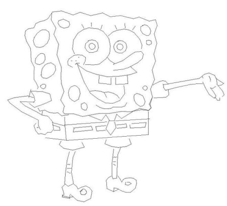 Губка Боб рисунок карандашом