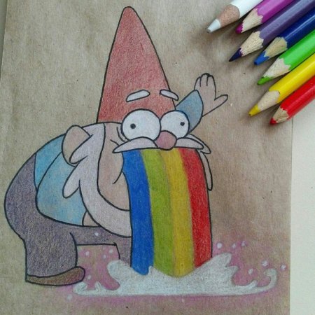 Маленькие рисуночки маркерами