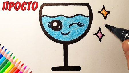 Лёгкие рисунки для срисовки фламастером