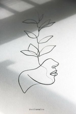 Портрет гелевой ручкой