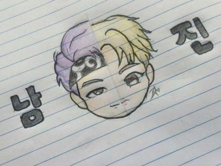 BTS рисунки легкие