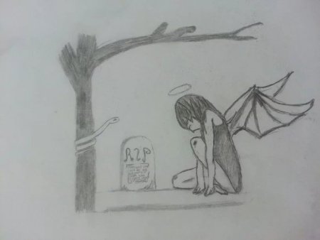 Лёгкие грустные рисунки