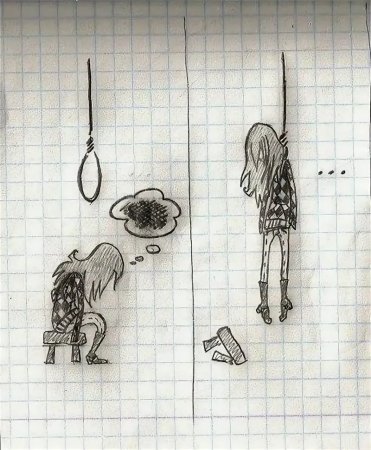 Рисунки карандашом для срисовки грустные