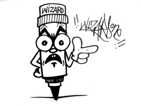 Граффити на бумаге маркером