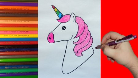 Единорог рисунок по этапно