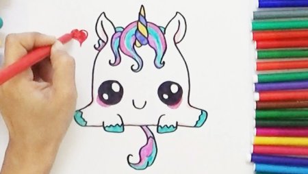 Идеи для рисования легкие Единорог