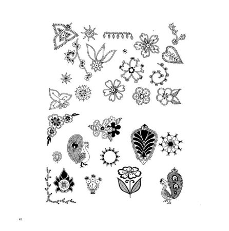 Узоры для рисования хной простые