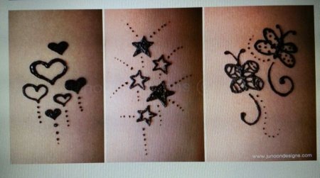 Тату хной маленькие