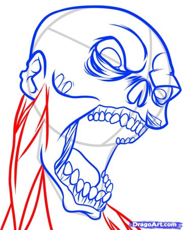 Поэтапное рисование страшилок