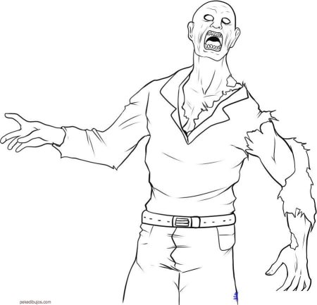 Рисунки зомби карандашом для срисовки