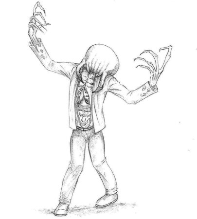 Зомби картинки для срисовки