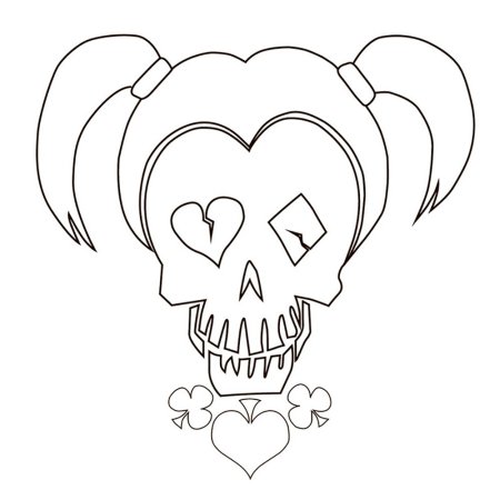 Раскраска Харли Квинн отряд самоубийц