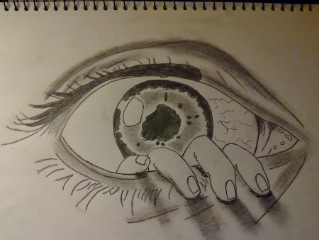 Страшные рисунки для срисовки простые