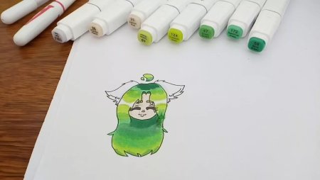 Рисунки маркерами тач легкие