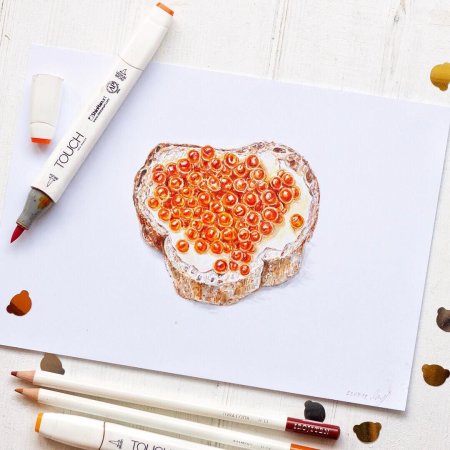 Сладости маркерами