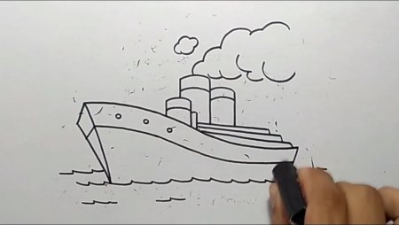 Корабли рисунки карандашом для начинающих
