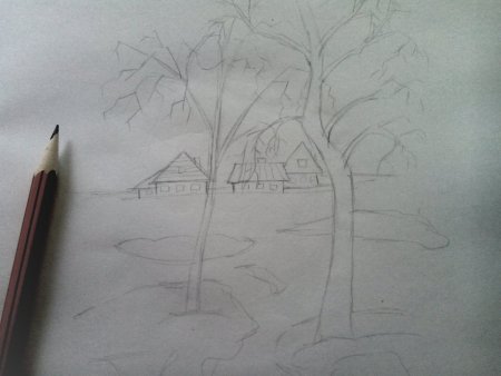 Легкие зарисовки пейзажа для новичков