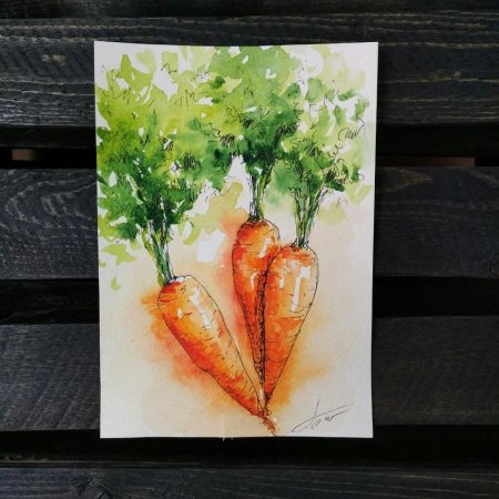Рисование медовой акварелью