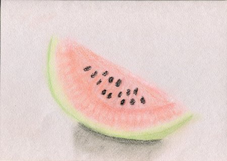 Арбуз пастелью
