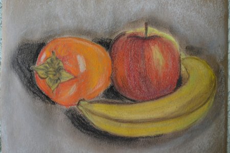 Натюрморт пастелью сухой