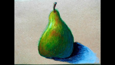 Груши пастелью