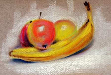 Рисование пастелью натюрморт