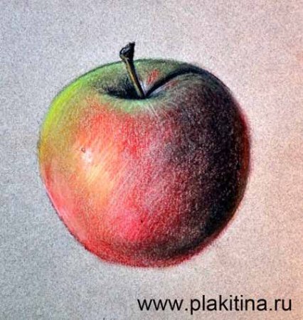 Яблоки пастелью сухой