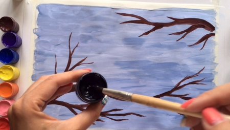 Рисунки красками для новичков