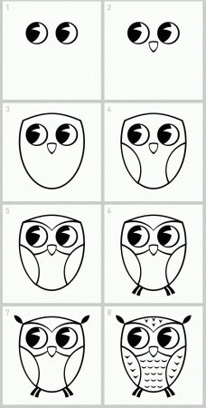 Как нарисовать сову