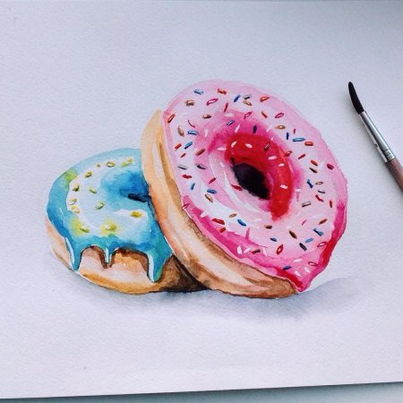 Пончик рисунок