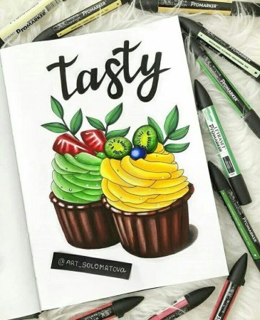Рисунки маркерами для скетчинга