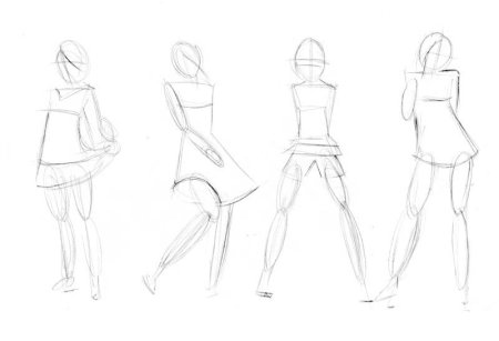 Наброски человека карандашом для начинающих