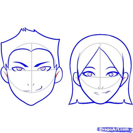 Пошаговые рисунки лица для начинающих