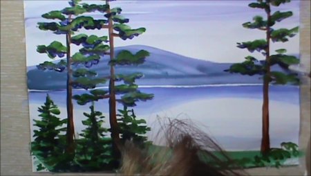 Мастер класс пейзаж гуашью